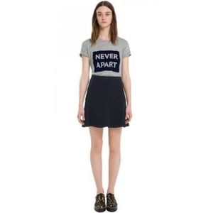 Sandro Grey Short Sleeve Never Apart T-Shirt